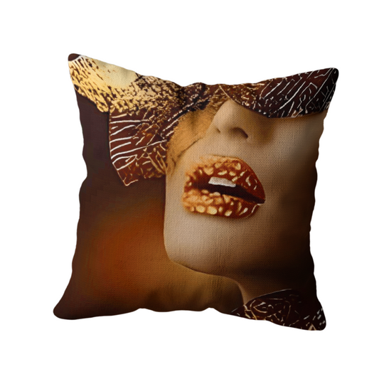 Coussin Décoratif Élégance Dorée