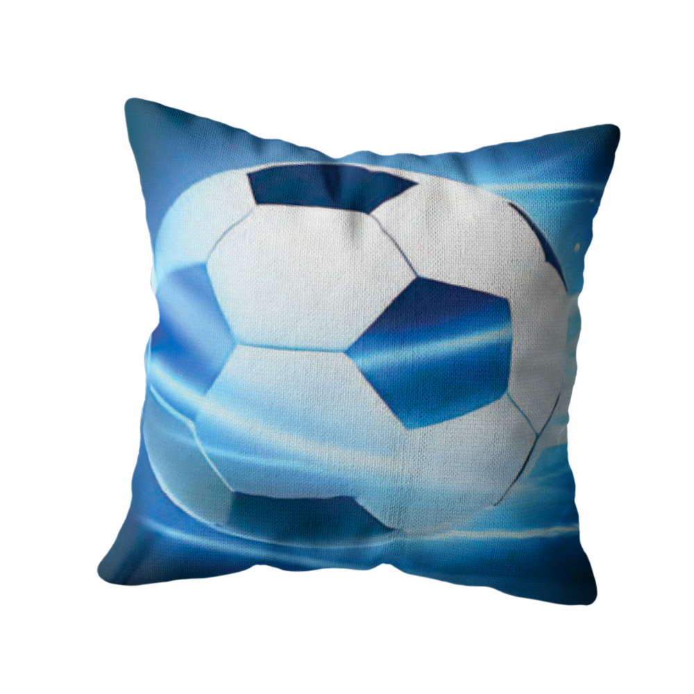 Coussin décoratif “Ballon de Football Énergétique”