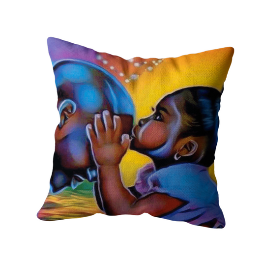 Coussin décoratif “Tendresse Père et Fille”