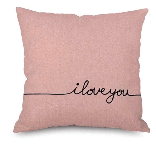 Coussin décoratif “I Love You”